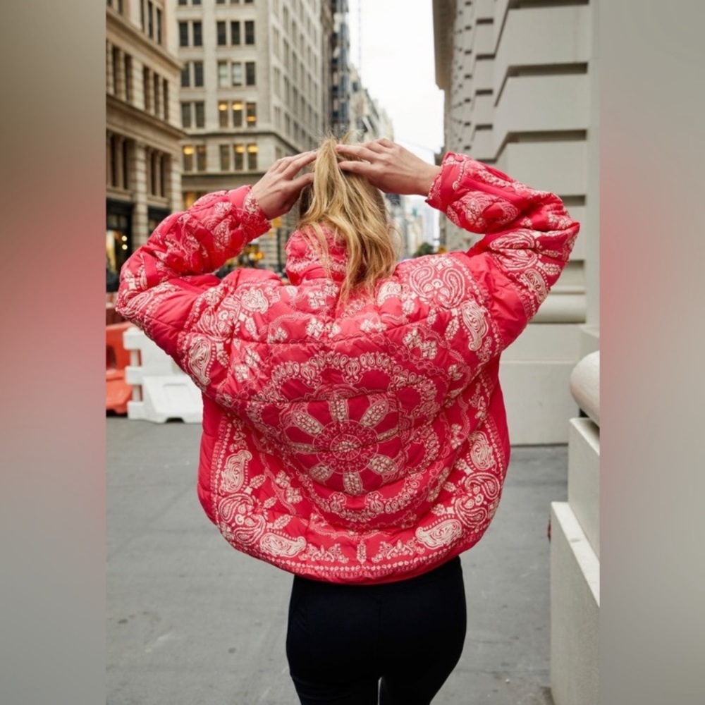 FP Movement by Free People Red Puffer Jacket